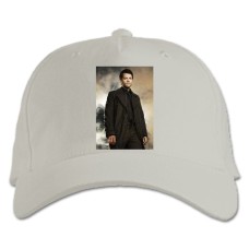 Baseball cap with Print Supernatural Castiel Angel Hero Print - white