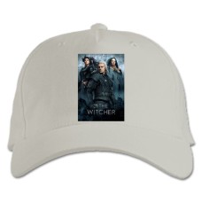 Baseball cap with Print The Witcher Theme - white