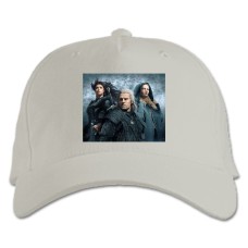 Baseball cap with Print The Witcher Heroes 2 - white
