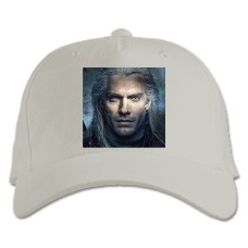 Baseball cap with Print The Witcher Geralt Of Rivia Hero Print 2 - white