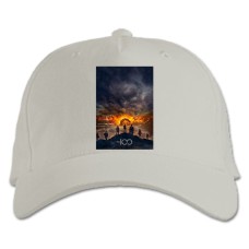 Baseball cap with Print The 100 Print - white