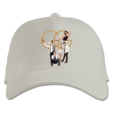 Бейсболка с принтом Сплетница Девушка Логотип Герои - белая