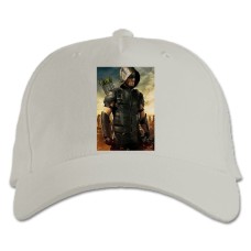 Baseball cap with Print Arrow Strong Hero Print - white