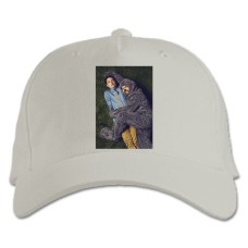 Baseball cap with Print Wilfred Heroes Print - white