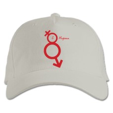 Бейсболка с принтом С 8 Марта! Красный Принт - белая