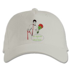 Бейсболка с принтом С 8 Марта! С Праздником 8 Марта! Укр Версия - белая