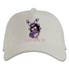 Бейсболка с принтом Пять Ночей У Фредди Сила Слева - белая