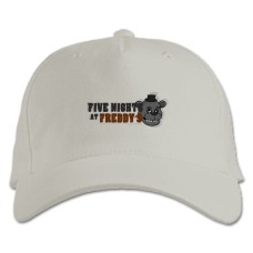 Бейсболка с принтом Пять Ночей У Фредди Герой Логотип - белая