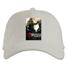 Baseball cap with Print Gears Of War Strong Hero - white