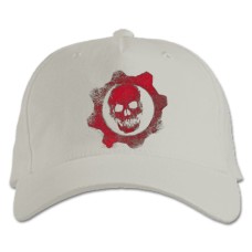 Baseball cap with Print Gears Of War Logo - white