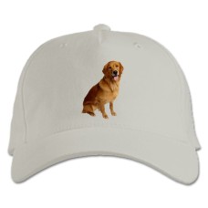 Baseball cap with Print Golden Retriever - white