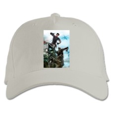 Бейсболка с принтом Джаст Кейс Тематика - белая