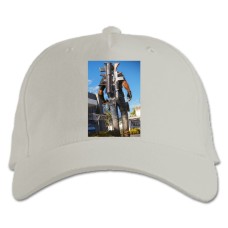 Бейсболка с принтом Джаст Кейс Герой Пистолеты - белая