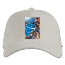 Бейсболка с принтом Джаст Кейс Главный Герой Принт - белая