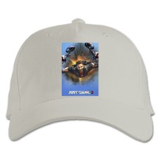 Бейсболка с принтом Джаст Кейс Герой Тематика - белая