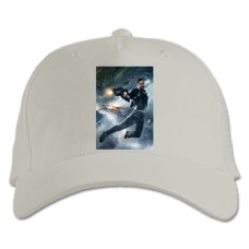 Бейсболка с принтом Джаст Кейс Могущий Герой - белая