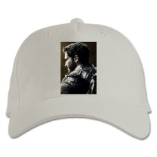 Бейсболка с принтом Джаст Кейс Главный Герой Тематический Принт - белая