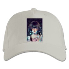 Бейсболка с принтом Странная ЖИзнь Арт Версия - белая