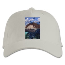 Бейсболка с принтом Странная ЖИзнь Тематика - белая