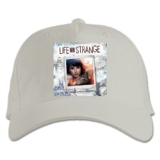 Бейсболка с принтом Странная ЖИзнь Фото Логотип - белая