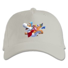 Бейсболка с принтом Марио Герои - белая