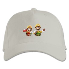 Бейсболка с принтом Марио Герои Принт - белая
