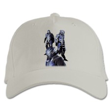 Бейсболка с принтом Масс Эффект Тематика - белая