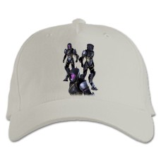 Бейсболка с принтом Масс Эффект Тематика Принт - белая