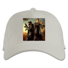 Бейсболка с принтом Макс Пейн Тематика - белая