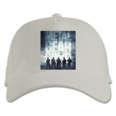 Бейсболка с принтом Метал Джеар Герои - белая