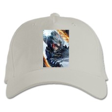 Бейсболка с принтом Метал Джеар Герой Тематика - белая