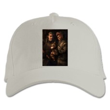 Бейсболка с принтом Метро Герои - белая