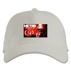 Бейсболка с принтом Метро Принт - белая