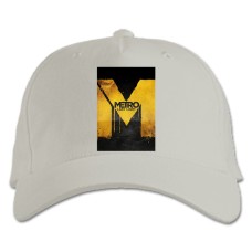 Бейсболка с принтом Метро Логотип Принт - белая