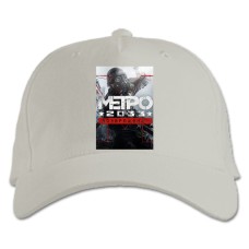 Бейсболка с принтом Метро 2033 Возвращение - белая