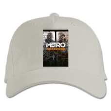 Бейсболка с принтом Метро Редюкс - белая