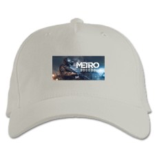 Бейсболка с принтом Метро Исход Принт - белая