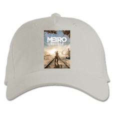 Бейсболка с принтом Метро Исход Тематика - белая