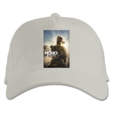 Бейсболка с принтом Метро Исход Героический Принт - белая