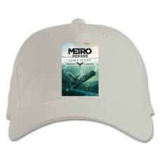 Бейсболка с принтом Метро Исход История Сэма - белая