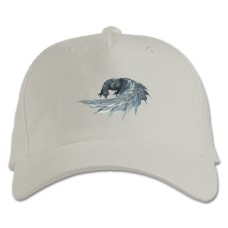 Бейсболка с принтом Монстер Хантер: Мир Тематика - белая