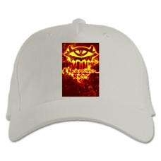 Бейсболка с принтом Невервинтер Огонь Логотип Принт - белая