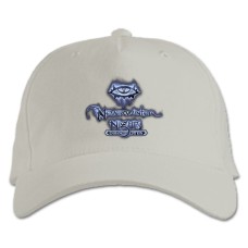 Бейсболка с принтом Невервинтер Логотип Принт - белая