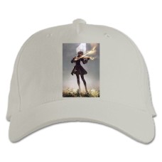 Бейсболка с принтом Ниер Автомата Тематика Герой - белая