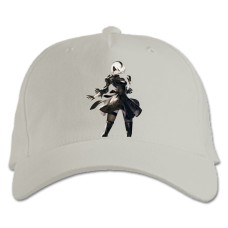 Бейсболка с принтом Ниер Автомата Восхитительный Героический Принт - белая