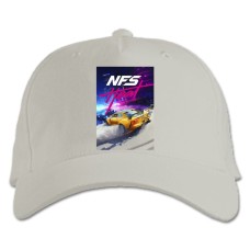 Кепка з принтом Жага Швидкості Нид Фор Спід Розпал Принт - біла