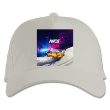 Кепка з принтом Жага Швидкості Нид Фор Спід Розпал Тематика Принт - біла