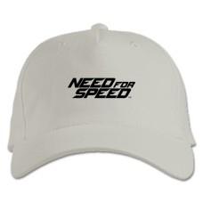 Кепка з принтом Жага Швидкості Нид Фор Спід Чорний Логотип - біла