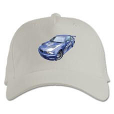 Кепка з принтом Жага Швидкості Нид Фор Спід Синя Машина - біла