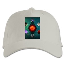 Бейсболка с принтом Ноу Менс Скай Галактика - белая